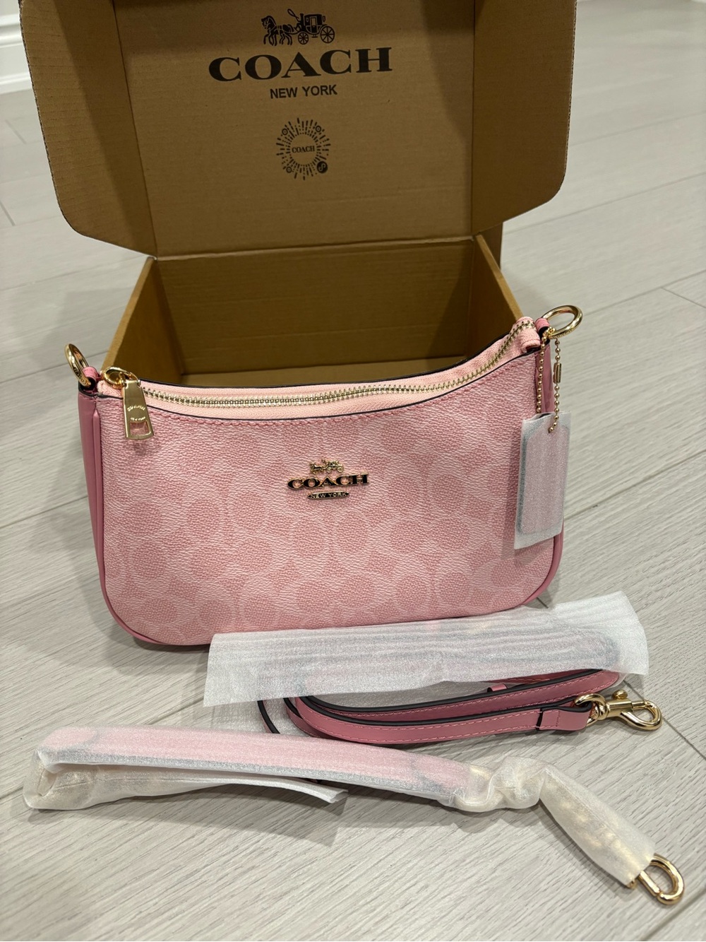 COACH Pink Teri shoulder bag